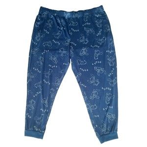 Disney Lilo & Stitch Womens Pants L 12-14 Lounge Sleepwear Jogger Pajama Bottoms